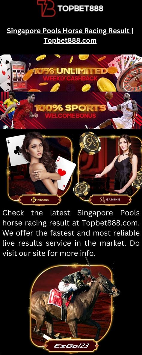 singapore pool horse racing result|Singapore Pools.